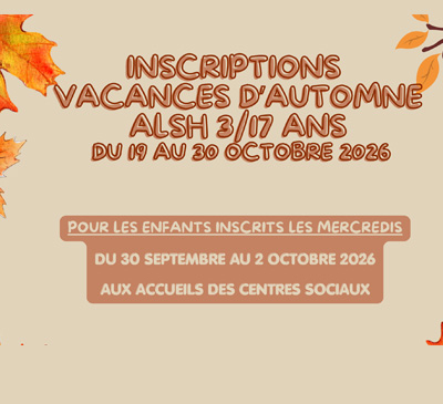 Vacances d&rsquo;automne 2026